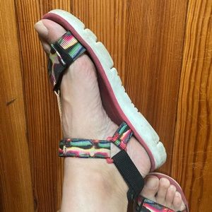 Camper Oruga Pink / Camo Sandals
